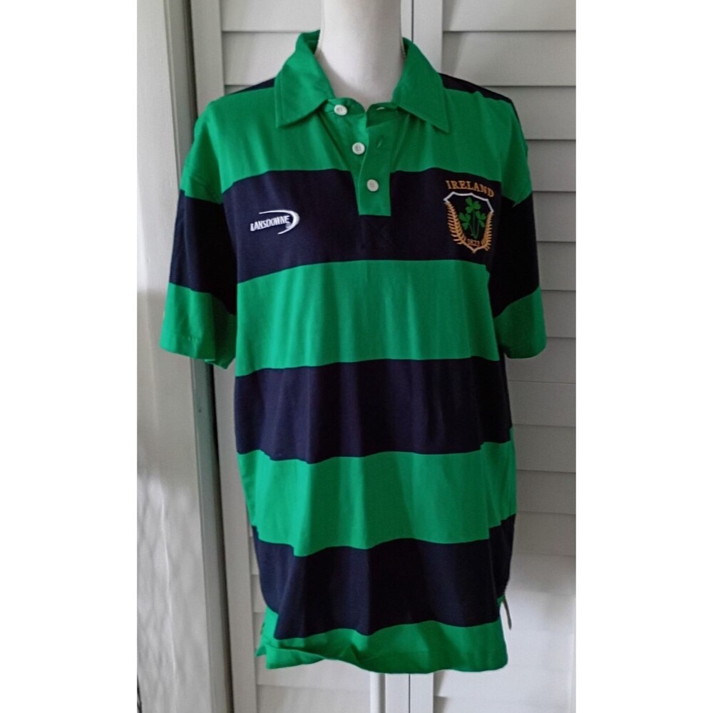 Lansdowne Ireland‎ men's collar rugby polo short sleeve XL